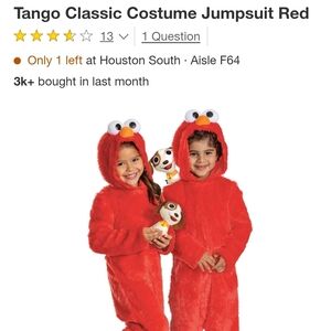 Classic Red Kids Costume Jumpsuit